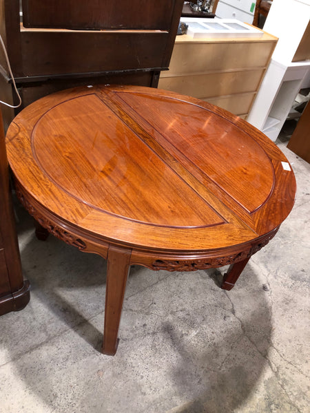 GHC - Oriental Carved Detail Extending Dining Table & 8 Chairs