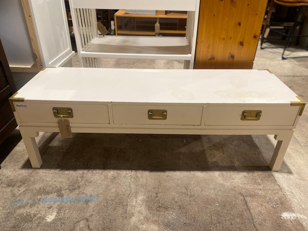 Cream Low Entertainment Unit