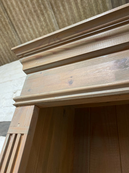 Large Solid Pine Double Bookcase