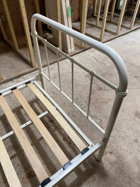 White Metal Single Bedframe