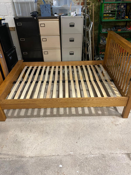 Solid Oak Double Bed Frame