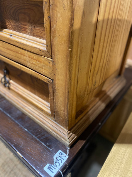 Pine 3 Drawer Bedside Table