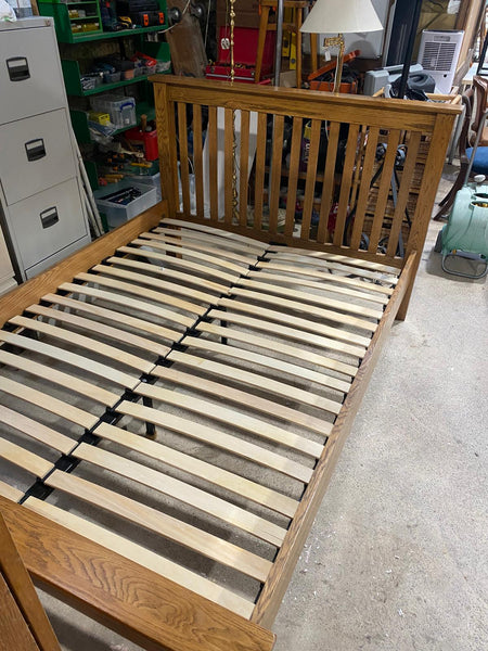 Solid Oak Double Bed Frame