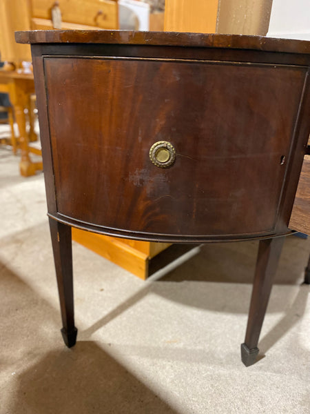 Mahogany Demi Lune Console Table