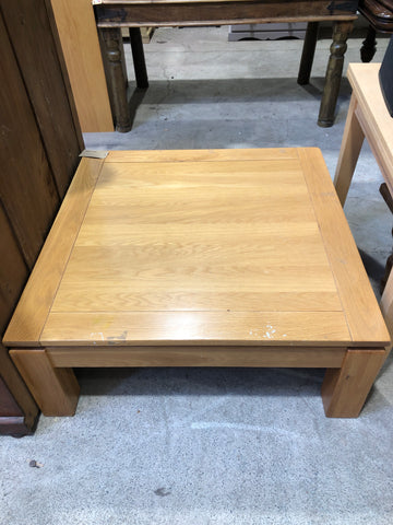 Oak Veneer Square Coffee Table