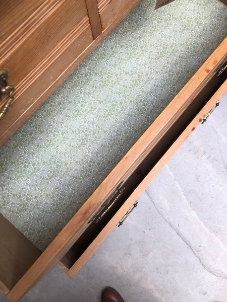GHC - Rustic Oak Chest of Drawers with Mirror