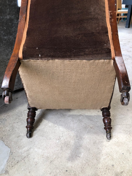 Antique Fireside Salon Chair