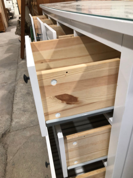 Large White Chest of Drawers - REF