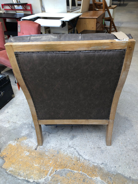Faux Leather Armchair