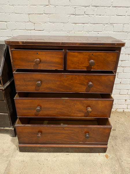 Edwardian Solid Wood Chest of Drawers
