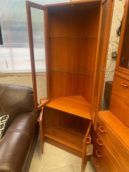 Mid Century Teak Display Cabinet