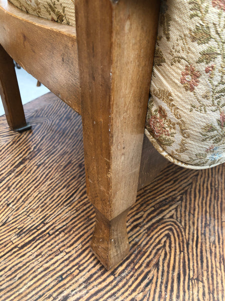 GHC - Vintage Oak Wicker Back Bedroom Chair