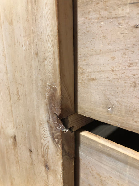 Pitch Pine Two over Two Chest of Drawers