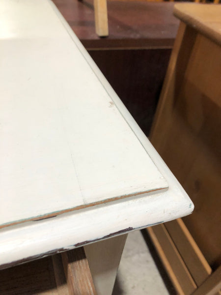 Vintage White Painted 2 over 2 Chest of Drawers