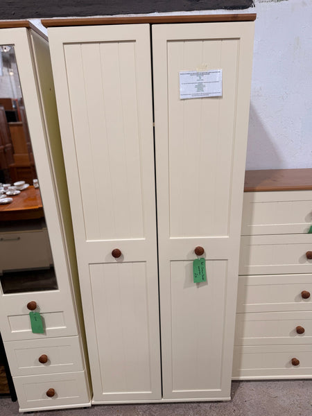 REF - Cream Double Wardrobe