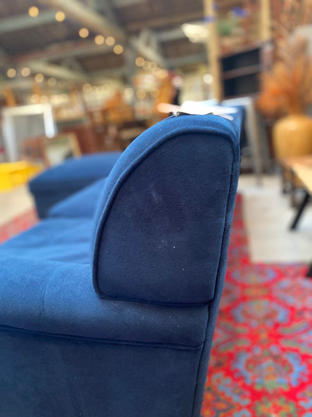 Blue Corner Sofa Bed
