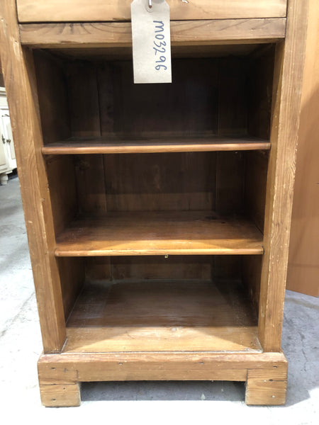 Marble Topped Pine Rustic Storage Unit
