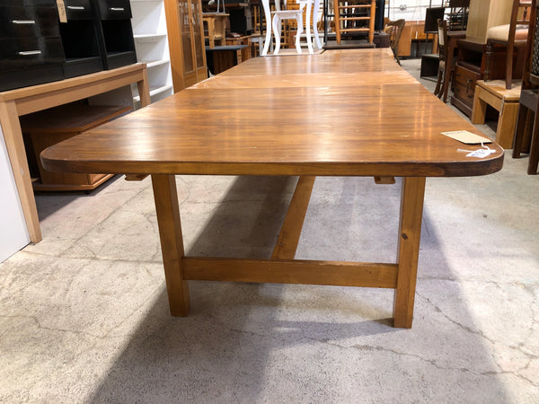 Large Extending Pine Dining Table