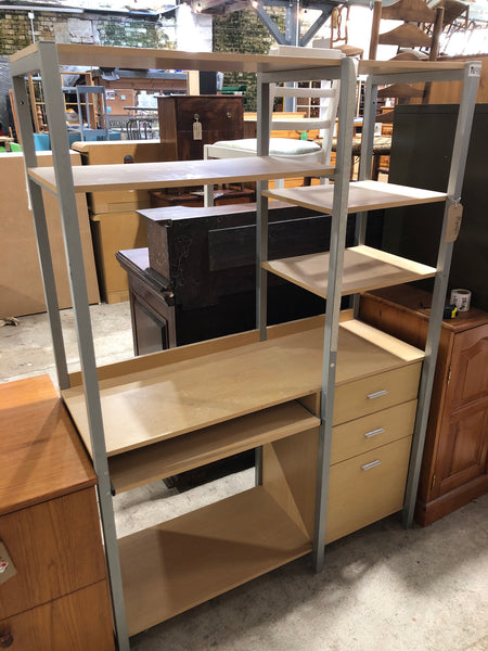 Office Storage Shelves & Desk