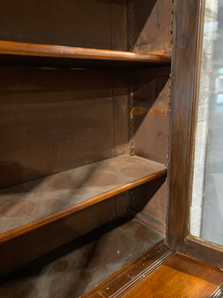Antique Mahogany Bookcase Cabinet