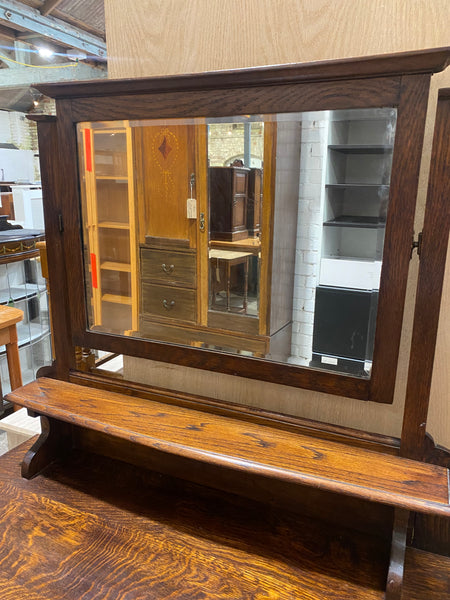 Antique Edwardian Oak Dressing Table Drawers
