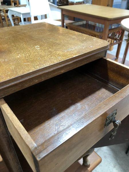 Pair of Art Deco Burr Walnut Bedside Tables