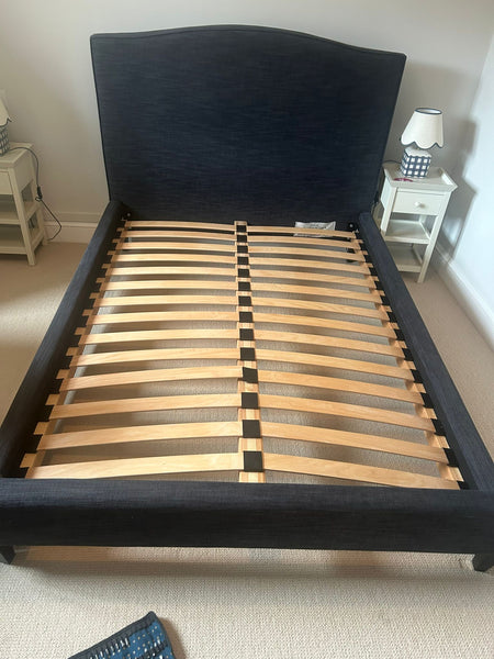 REF - Blue Fabric Double Bedframe