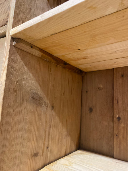 Large Rustic Pine Linen Cupboard Wardrobe