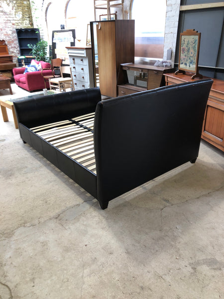 Faux Leather King Bedframe