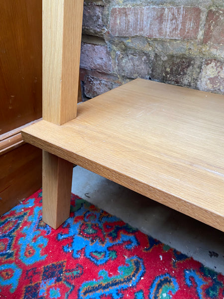 Wall Leaning Oak Bookcase