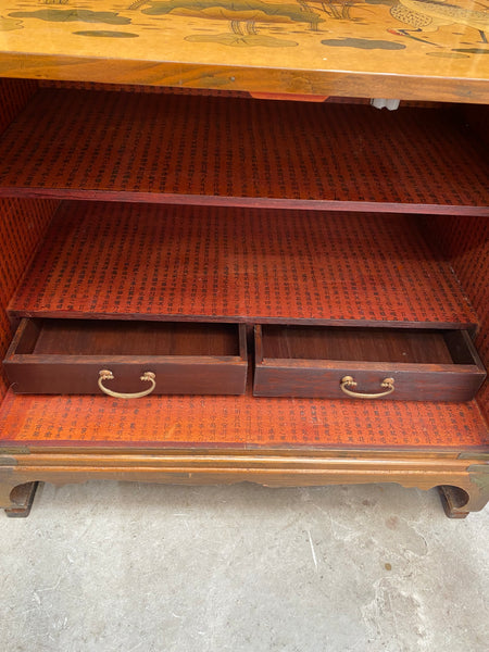Oriental Style Cabinet with Beautiful Motifs