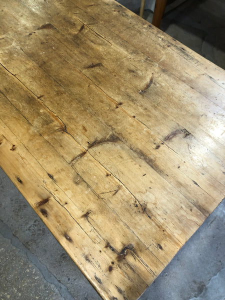 Rustic Pine Farmhouse Kitchen Table