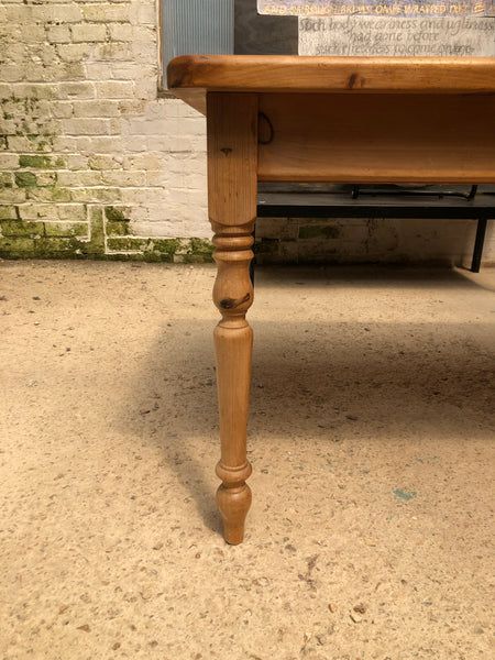 Large Rustic Pine Dining Table