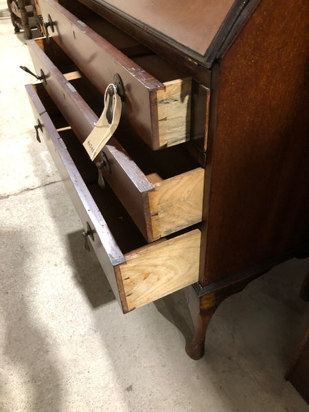 Vintage Dark Wood Dresser & Bureau