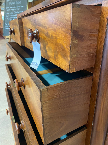 Flamed Mahogany Chest of Drawers