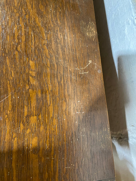 Vintage Oak Veneer Linen Cupboard