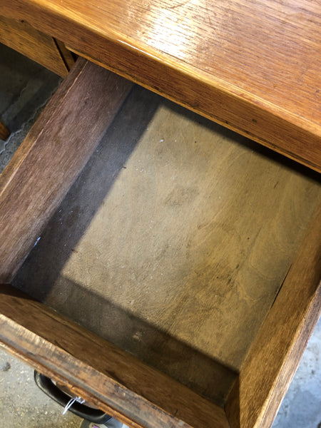 Six Drawer Wooden Pedestal Desk
