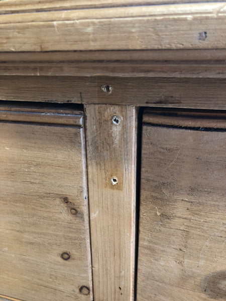 Solid Rustic Pine Large Chest of Drawers