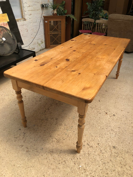 Large Rustic Pine Dining Table