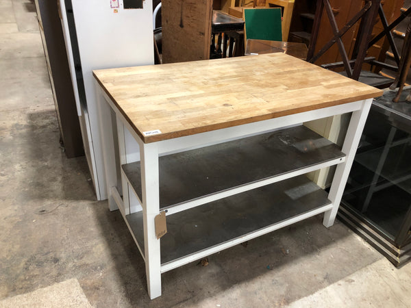 IKEA Stenstorp Oak Topped Kitchen Island