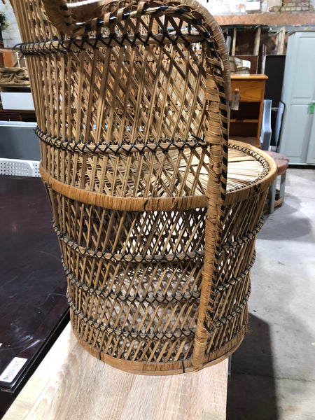 Vintage Wicker Peacock Chair