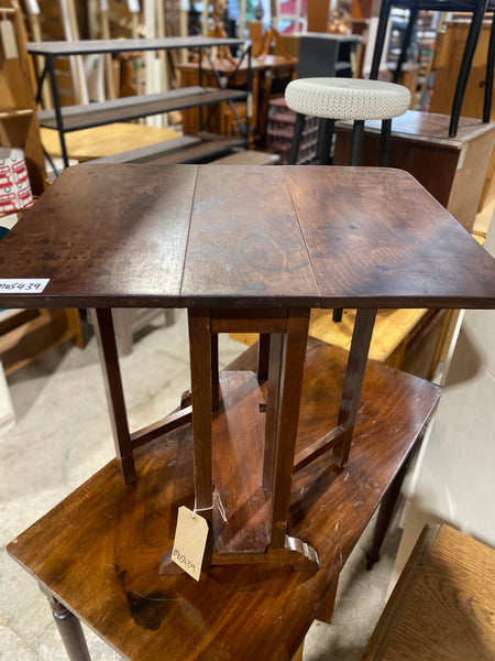 Mahogany Drop Leaf Side Table