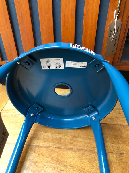 Blue Metal Bar Stool