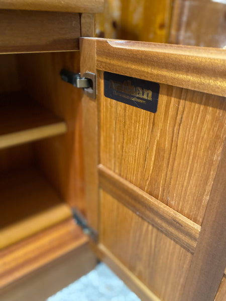 Teak Nathan Bookcase with Cupboard