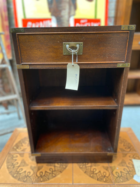 GHC - Mahogany Military Campaign Style Side Table