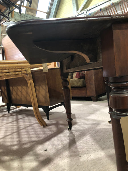 Flamed Mahogany Drop Leaf Table