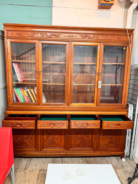 GHC - Vintage Wooden Display Cabinet / China Hutch