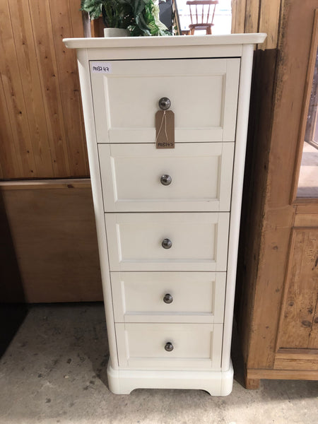 Cream Tallboy Chest of Drawers