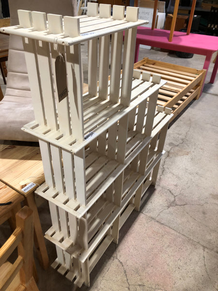 GHC - White Slatted Shelving Unit
