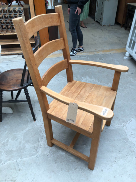 Large Oak Rectory Carver Chair